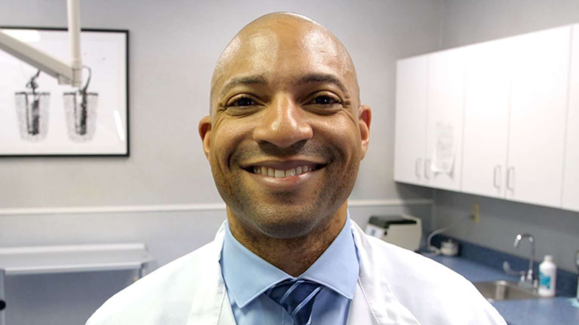 Dr. William A. Gray in his clinical office